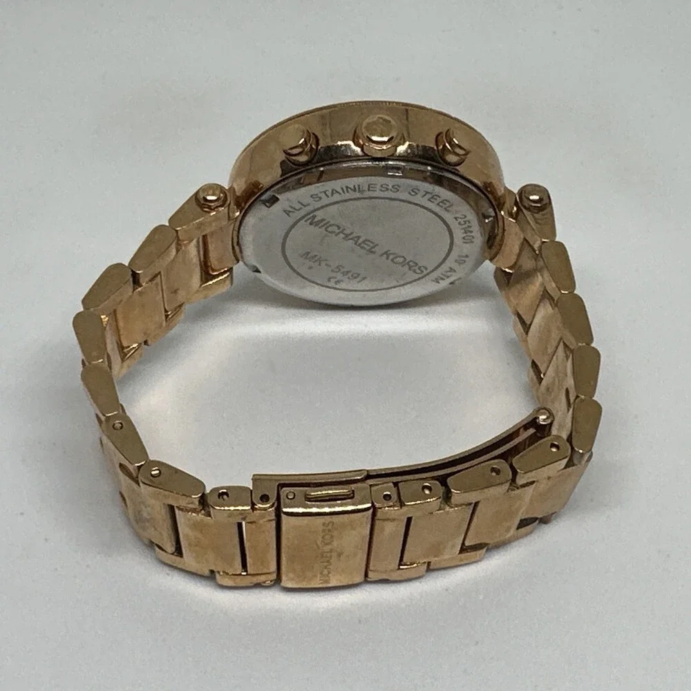 Michael Kors Parker MK5491 Women's Rose Gold Stainless Steel Analog Watch HME601
